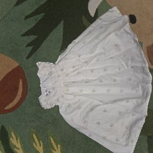 White Baby Dress with Embroidered Details